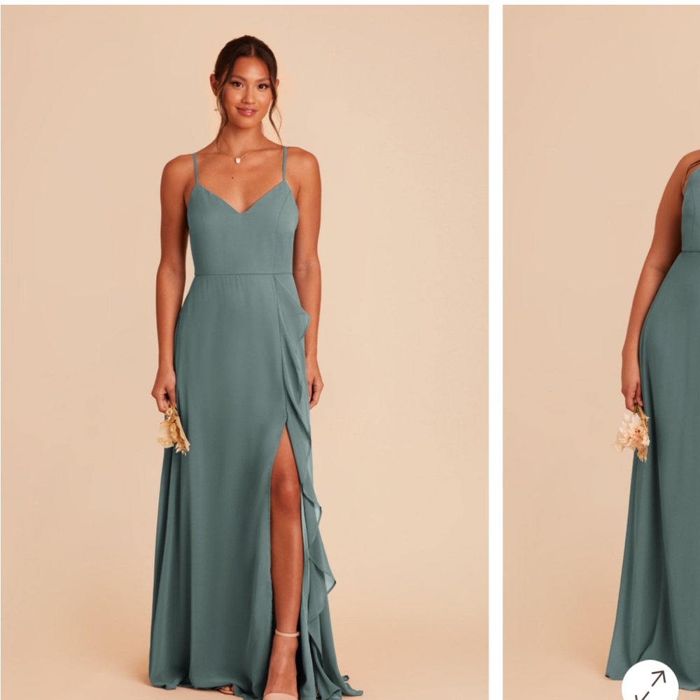 Birdy Grey Theresa Chiffon Dress in Sea Glass- Small